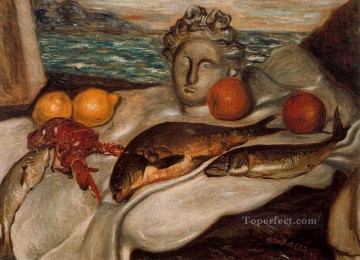 Impressionist Still Life Painting - still life 1929 Giorgio de Chirico Impressionist